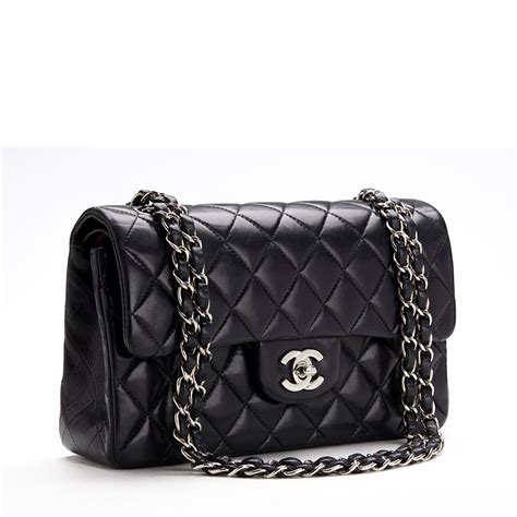 chanel 2.55 black classic double flap bag